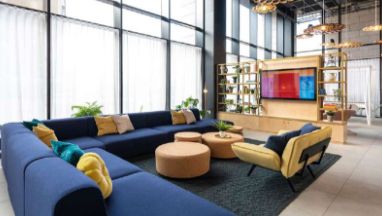 Communal lounge with informal seating