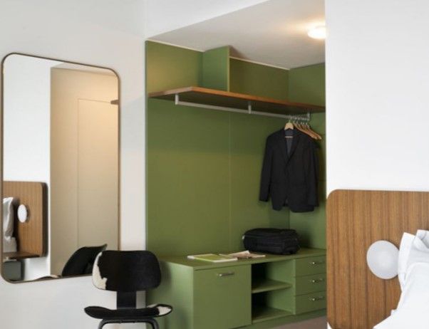 Study bedroom with integrated storage
