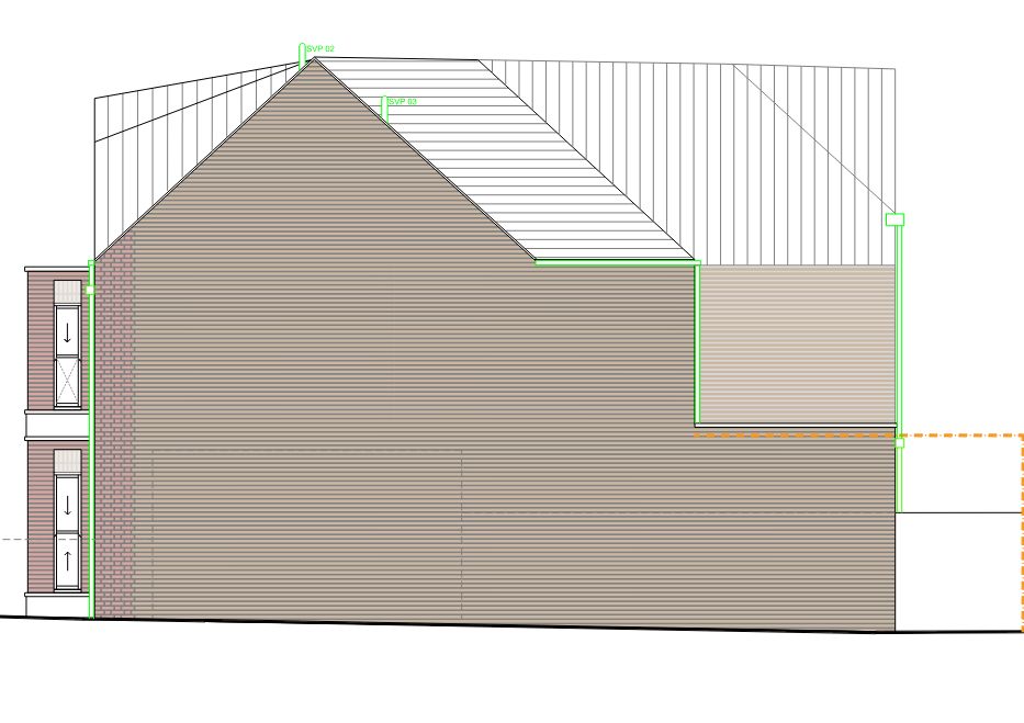 Proposed rear elevation