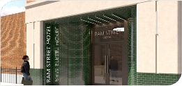 Proposed hotel entrance on Ram Street