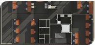 Floor plan of the office fit-out