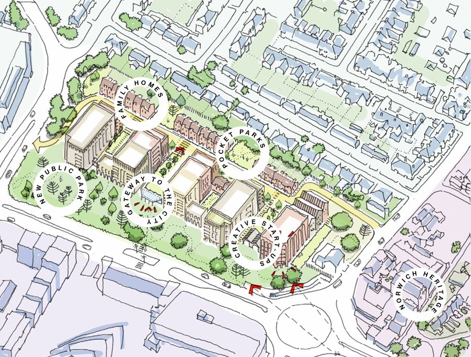 Site-wide masterplan drawing for Victoria House